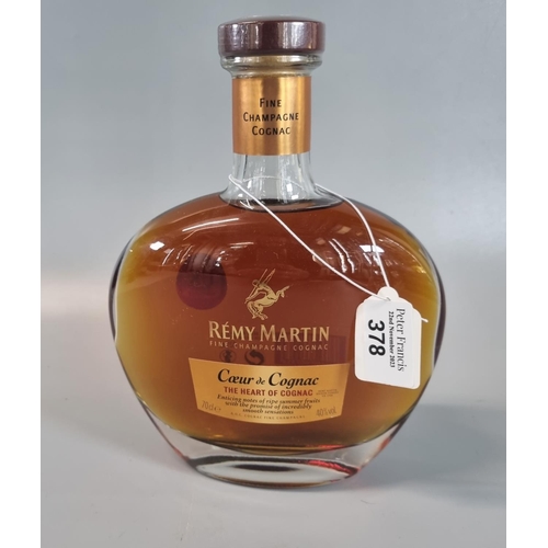 378 - Remy Martin fine champagne bottle of Cognac, Coeur De Cognac, the Heart of Cognac.  70cl.  40% vol. ... 