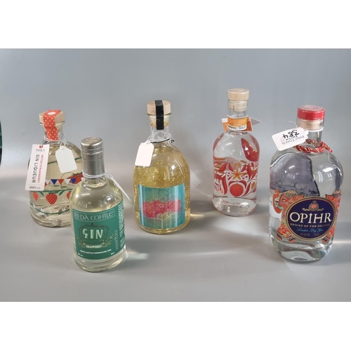 384 - Collection of Gin to include: Opihr Spices of the Orient London Dry Gin, Cherry Blossom Gin Liqueur,... 