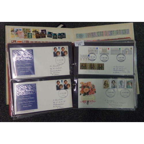 71 - Great Britain collection in various albums and stockbook, mint, used, FCDs and Presentation Packs.  ... 