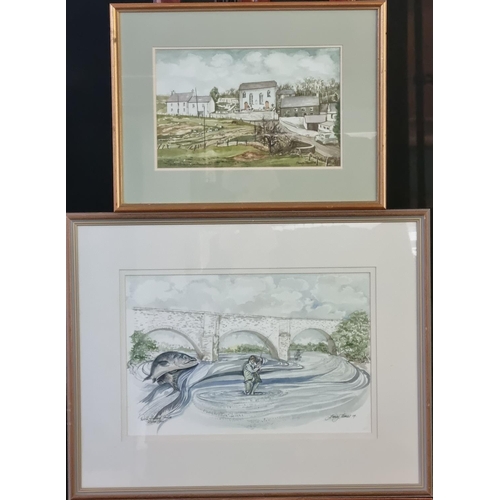 112 - Harvey Thomas (Welsh, died 2017), group of watercolour studies, all signed by the Artist, local scen... 