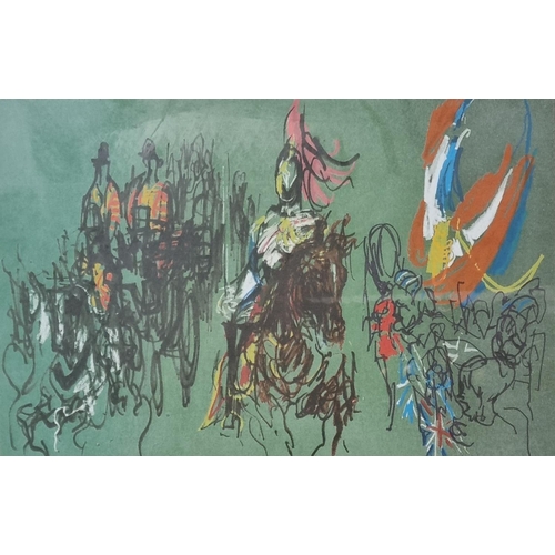 115A - Feliks Topolski RA (British/Polish 1907-1989), Coronation procession with Royal Carriage and Horse G... 