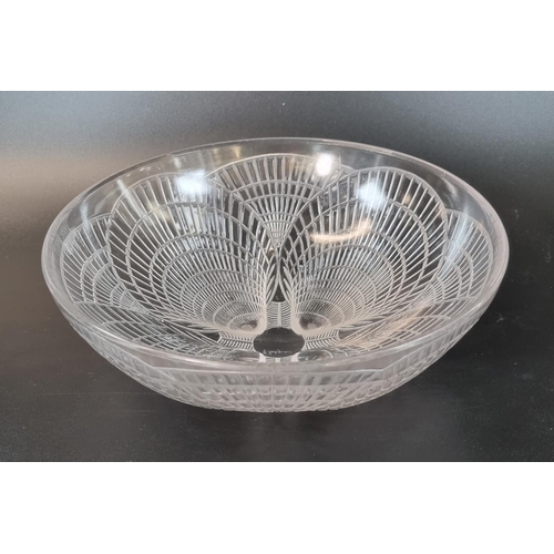 174 - René Lalique (French 1860-1945), 'Coquilles' clear glass bowl, signed to the base R Lalique.  24cm d... 