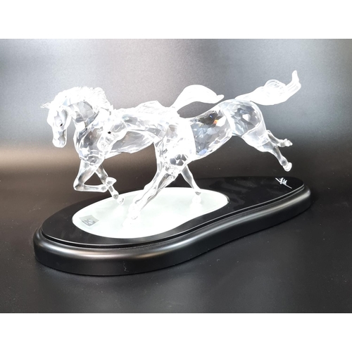 175 - Swarovski Crystal glass sculpture, 'The Wild Horses', designed by Martin Zendrom,  limited edition o... 