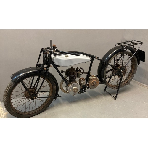 200 - To Be Sold at 12noon: 1927  277ccs Triumph vintage motorcycle.  Registration number FH 3322 with old...