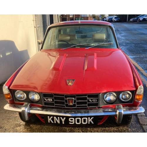 201 - To be sold after 12noon: 1972 Rover 3500 P6 saloon car, registration number KNY 900K. 3528ccs V8 pet... 