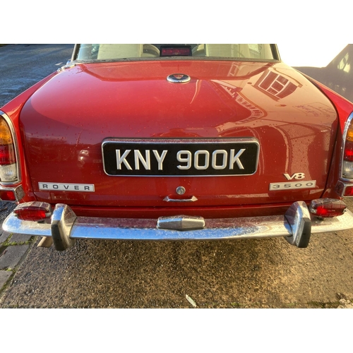 201 - To be sold after 12noon: 1972 Rover 3500 P6 saloon car, registration number KNY 900K. 3528ccs V8 pet... 