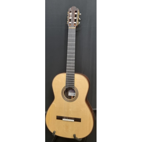 218 - Handmade Kevin Aram 30th Anniversary model six string acoustic guitar, a limited edition No. 1 of 3 ...