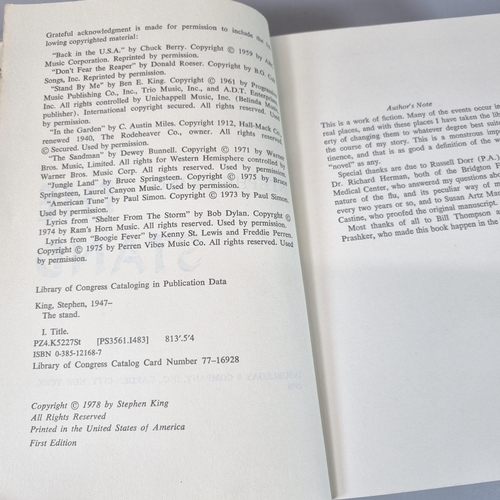 239 - King, Stephen, 'The Stand', a novel by the author of The Shining, First Edition 1978 together with K... 