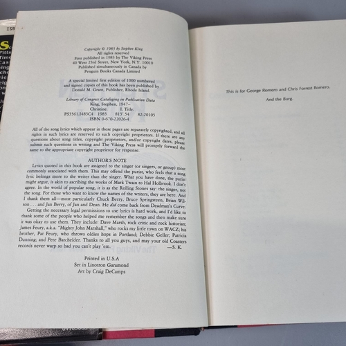 240 - King, Stephen, 'The Stand', First Edition 1978, together with  King, Stephen, 'Christine', First Edi... 