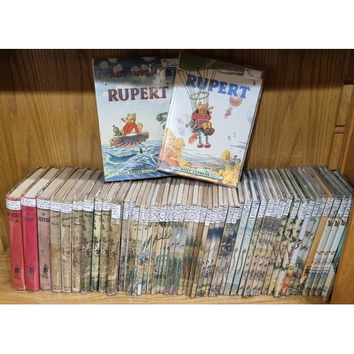 257 - Large collection of 'the Adventures of Rupert, 'More Rupert Adventures', 'The Rupert Book', 'The New... 