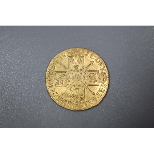 312 - George I 1723 Half gold Guinea.  4.2g approx.   (B.P. 21% + VAT)