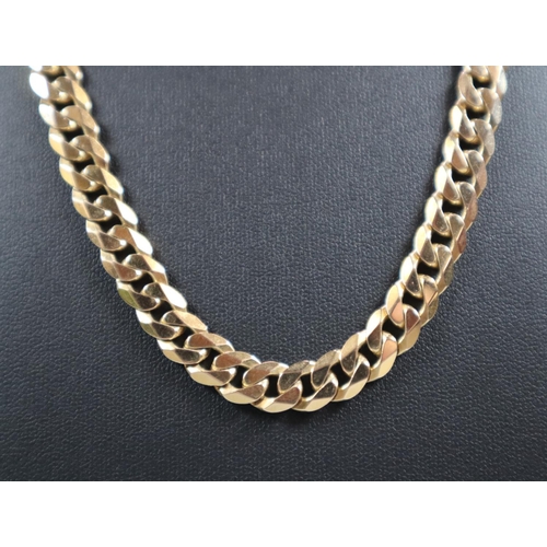 325 - 9ct gold gents curb link chain.  Marked 375.  42.5g approx.  Length 51cm approx.   (B.P. 21% + VAT)