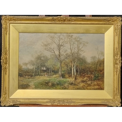 81 - David Bates (British, 1840 - 1921), 'The coming of Spring - Sutton Park' (Near Birmingham), signed a... 