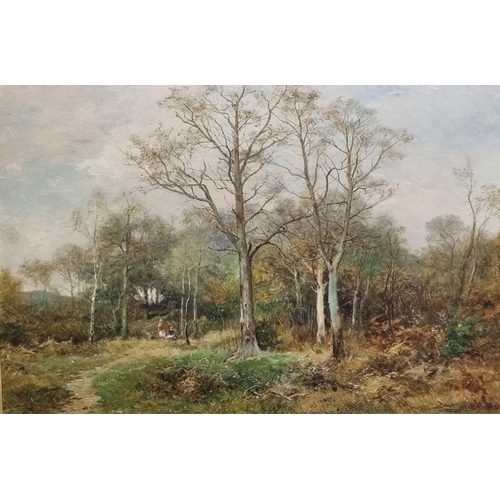 81 - David Bates (British, 1840 - 1921), 'The coming of Spring - Sutton Park' (Near Birmingham), signed a... 