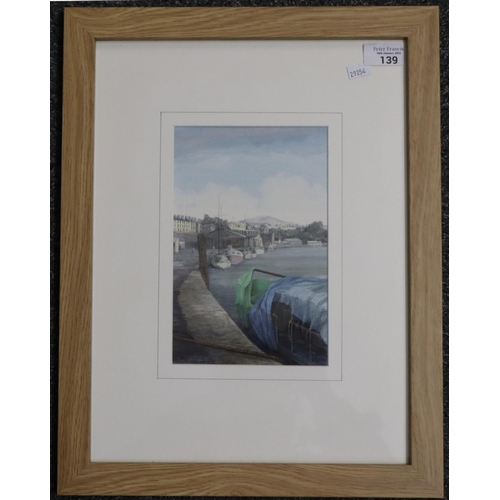 139 - Jane Carpanini (20th century Welsh), 'After the Storm', signed.  Watercolours.  23x15cm approx.  Fra... 