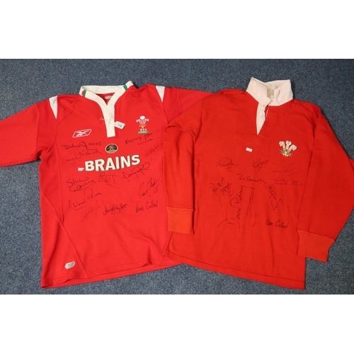 178 - Match worn Wales Rugby Union jersey, Paul Thorburn No. 15, France V Wales 1987, signed to the front ... 