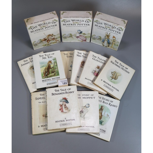 185 - Collection of children's Beatrix Potter hardback books published by F Warne & Co and F Warne & Co Lt... 