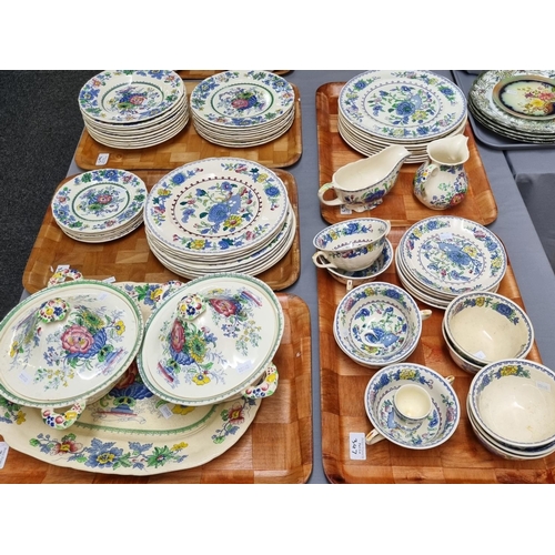 347 - Five trays of Mason's Ironstone 'Strathmore' and 'Regency' design dinnerware to include: various pla... 