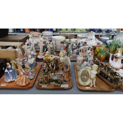 353 - Five trays of mostly china to include: Royal Doulton 'Nicola' HN2839, The Leonardo Collection 'Stacy... 