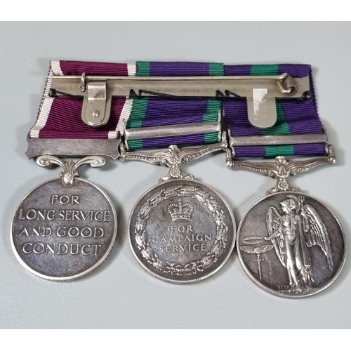 114 - Queen Elizabeth II medal group to include: General Service medal with clasp for Malaya, Campaign Ser... 