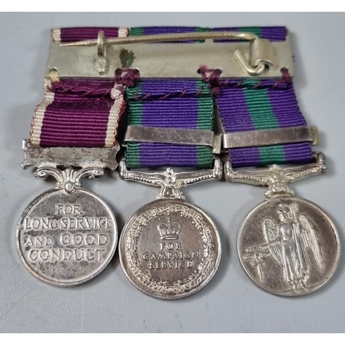 114 - Queen Elizabeth II medal group to include: General Service medal with clasp for Malaya, Campaign Ser... 