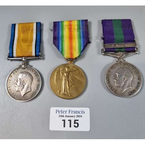 115 - WWI medal Duo to include: 1914-18 War Medal and 1914-1919 Victory Medal, awarded to 51544 Private R ... 