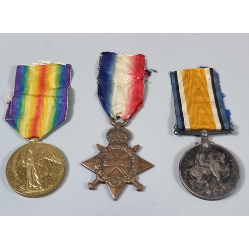 119 - WWI medal Trio to include: 1914-15 Star, 1914-18 War Medal and 1914-1919 Victory Medal awarded to Dr... 