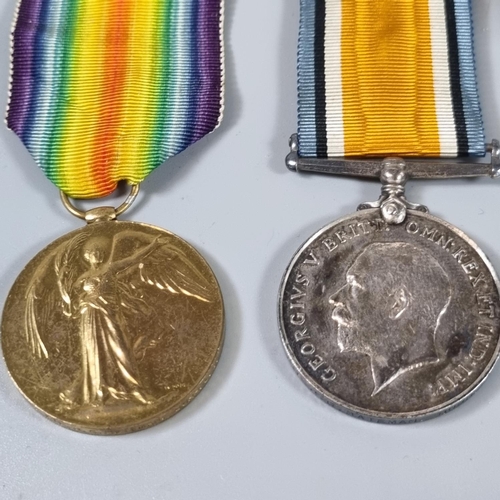 123 - WWI medal duo to include: 1914-18 War Medal and 1914-19 Victory Medal awarded to 4917 Private J G Ba... 