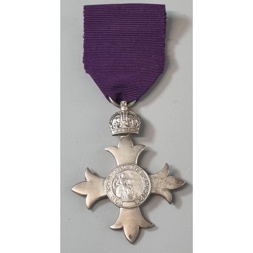 126 - George V hallmarked silver MBE Medal (first type), awarded to William Watkins, Solicitor of Newtown ... 