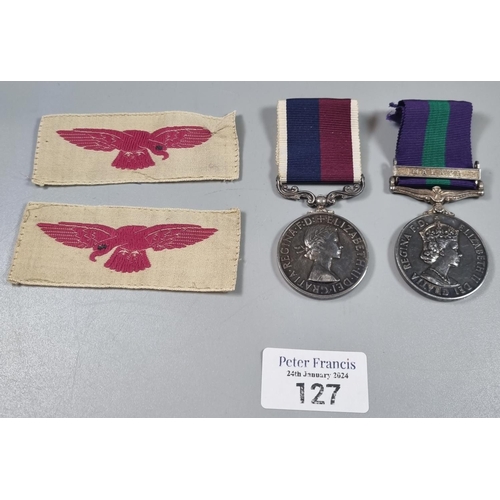 127 - Queen Elizabeth II General Service Medal with clasp for Malaya together with Long Service and good C... 