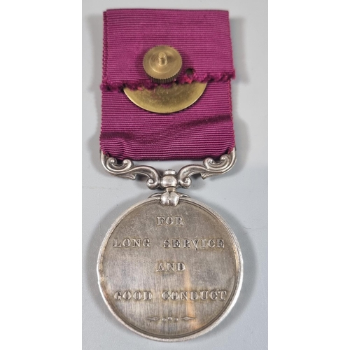 129 - Victorian For Long Service and Good Conduct Medal awarded to 455 Quarter Master Sargent Instructor W... 