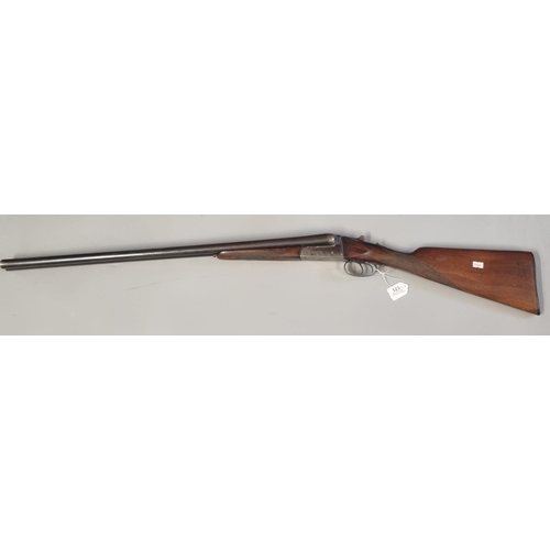 171 - Essex 12 bore side by side box lock non ejector shotgun having 28 inch barrels, game dog engraved ac... 