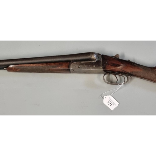 171 - Essex 12 bore side by side box lock non ejector shotgun having 28 inch barrels, game dog engraved ac... 