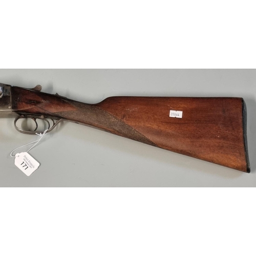 171 - Essex 12 bore side by side box lock non ejector shotgun having 28 inch barrels, game dog engraved ac... 