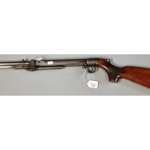 172 - Vintage BSA underlever air rifle with chequered semi-pistol grip stock.  OVER 18S ONLY.   (B.P. 21% ... 