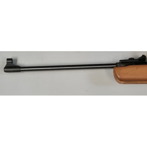 173 - SMK modern .22 model 19 break action air rifle with Hawke telescopic sight and canvas slip case.  OV... 