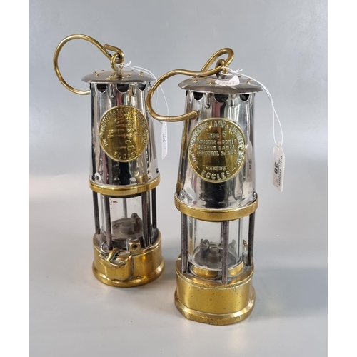 38 - Two Eccles vintage Miner's safety lamps type 6 Ministry of Power and type GR6S-MQ.  (2)  (B.P. 21% +... 