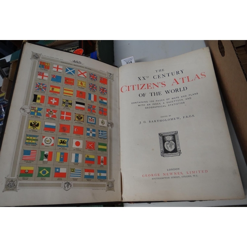 514 - 'The XXth Century Citizen's Atlas of the World', containing a 156 pages of maps and plans, edited by... 