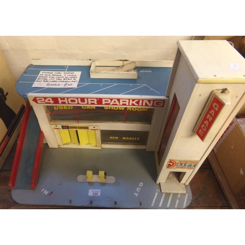 535 - Vintage battery operated Corgi garage '24 Hour Parking', with three levels.   (B.P. 21% + VAT)