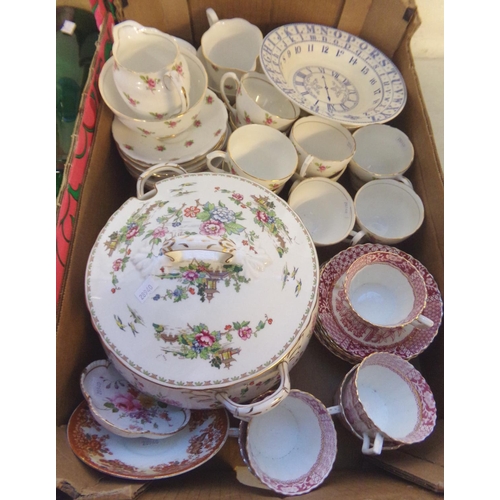 542 - Four boxes of assorted china and glass.  (4)   (B.P. 21% + VAT)