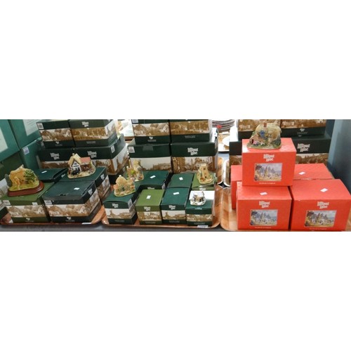 448 - Three trays of eighteen Lilliput lane building models in original boxes to include: 'Cider Apple Cot... 