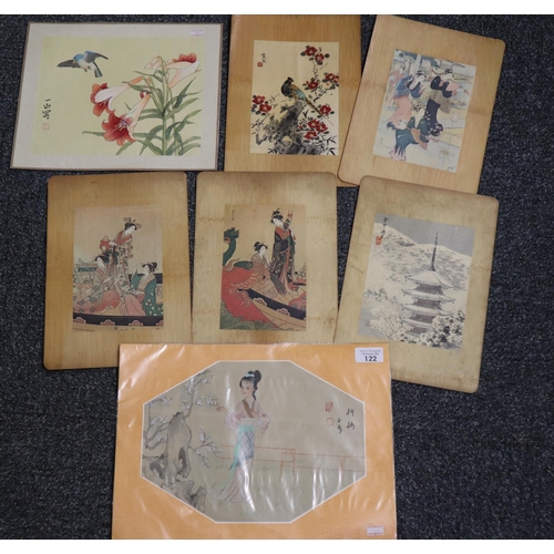 122 - Group of assorted unframed Japanese prints, various.  (B.P. 21% + VAT)