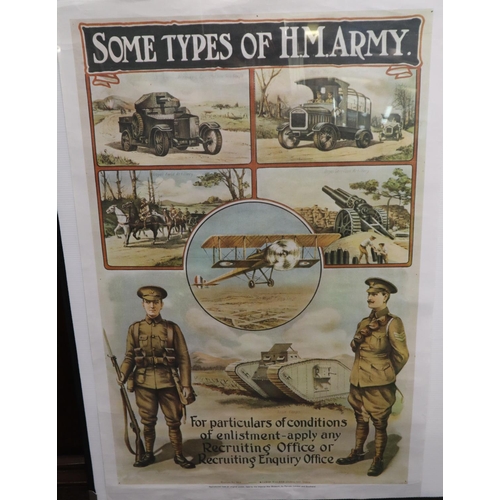 149 - Group of assorted reproduction WWI and WWII posters to include: 'Join the Royal Airforce', Decoratio... 