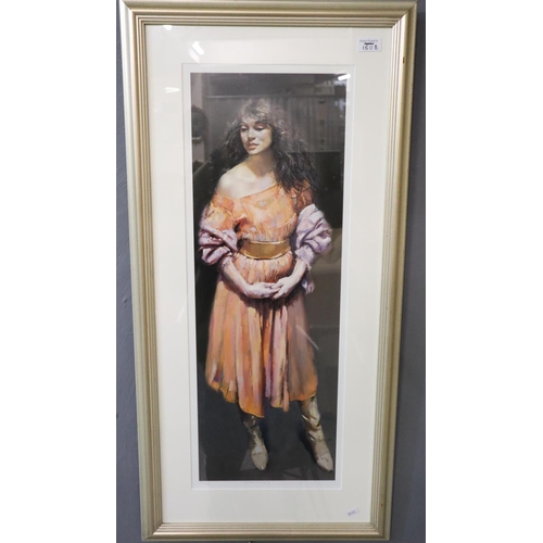 150B - After Robert O Lenkiewicz (British 20th century), 'Karen Standing', limited edition coloured print N... 