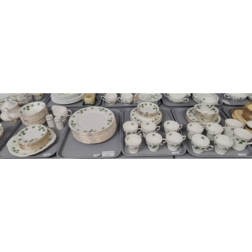 280 - Four trays of Colclough bone china 'Ivy Leaf' tea and dinnerware items to include: cups, saucers, pl... 