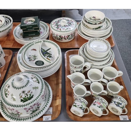 289 - Seven trays of Portmeirion pottery mainly 'Botanic Garden' design items to include: utensil jars and... 