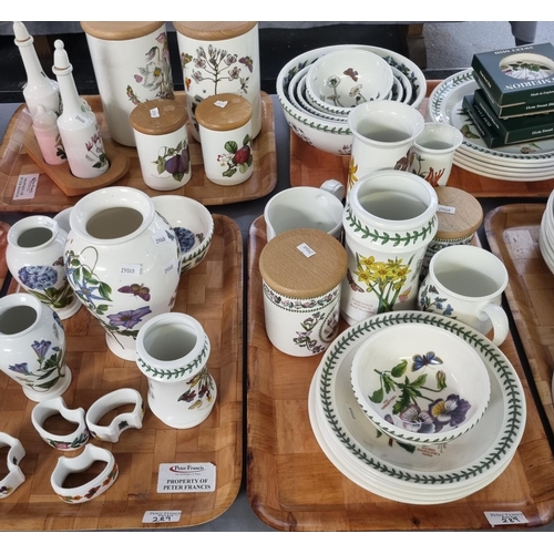 289 - Seven trays of Portmeirion pottery mainly 'Botanic Garden' design items to include: utensil jars and... 