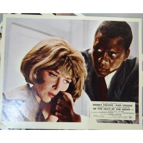 331 - Collection of UK Cinema Front of House film stills/Lobby Cards starring Sidney Poitier to include: a... 