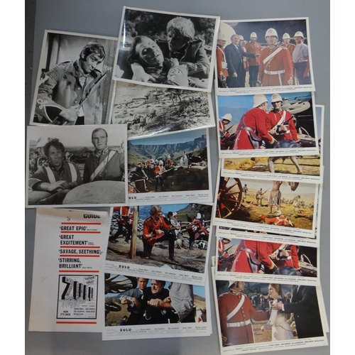 339 - Collection of UK Cinema Front of House film stills/lobby cards relating to the film 'Zulu'. Together... 