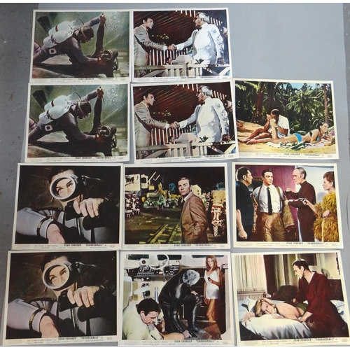 343 - Collection of Sean Connery as James Bond 007 UK Cinema Front of House film stills/lobby cards to inc... 